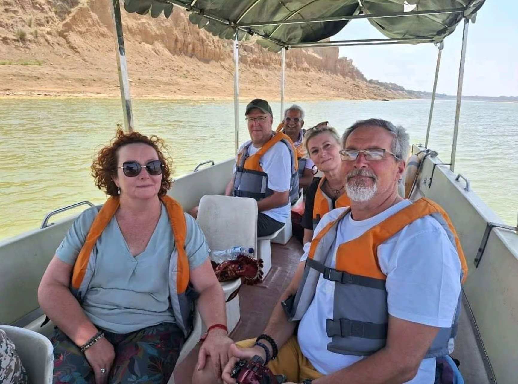 Jeep and boat at river - Option 2